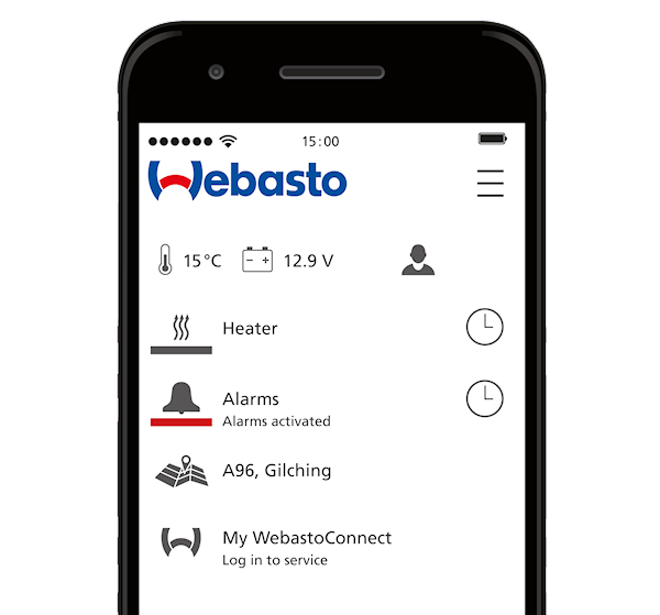 Thermoconnect afstandbediening Webasto Thermoconnect 9035344A